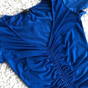 Fashion Nova Ruched Short Sleeve Dress